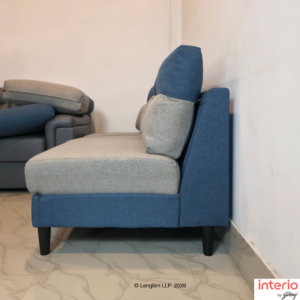 Godrej Interio Highrolla Modular V2 3 Seater Sofa (Blue + Ash) - Image 2